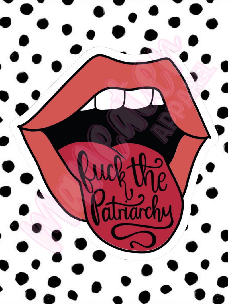 fuck the patriarchy vinyl sticker