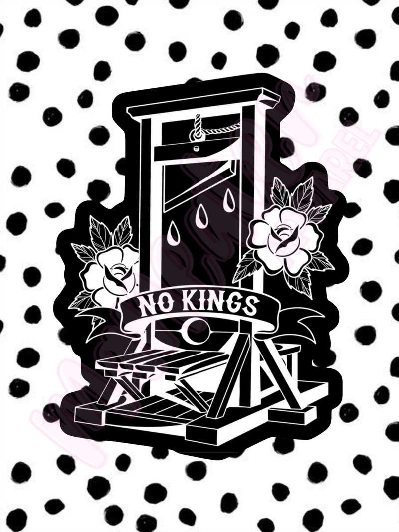 no kings guillotine vinyl sticker