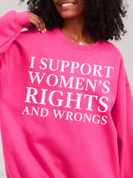 i support women's rights and wrongs