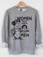 women must serve men